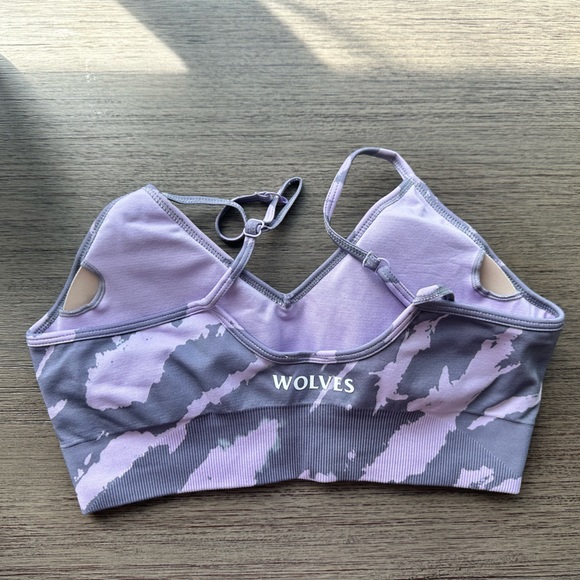 NWT large LONE "EVERSON" SEAMLESS BRA IN ORCHID NATIVE CAMO DarcSport Darc Sport - Picture 4 of 16